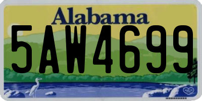 AL license plate 5AW4699