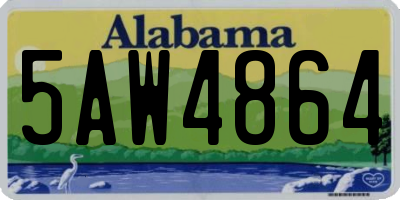 AL license plate 5AW4864
