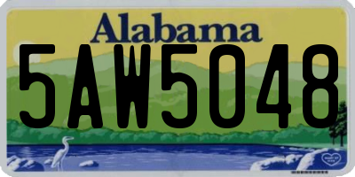 AL license plate 5AW5048