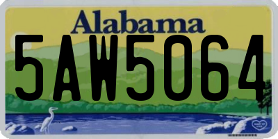 AL license plate 5AW5064