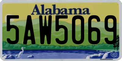 AL license plate 5AW5069