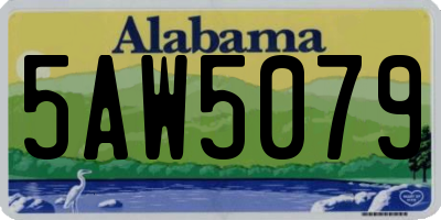 AL license plate 5AW5079