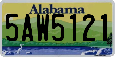 AL license plate 5AW5121