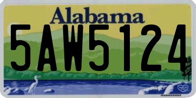 AL license plate 5AW5124