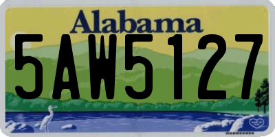 AL license plate 5AW5127