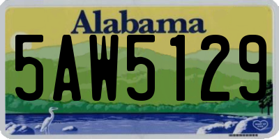 AL license plate 5AW5129