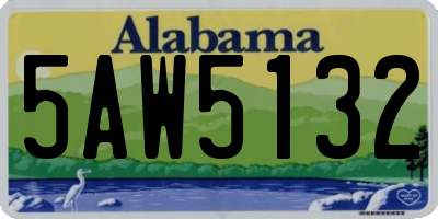 AL license plate 5AW5132