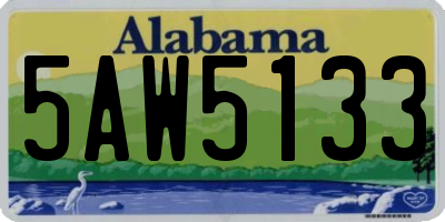 AL license plate 5AW5133