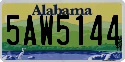 AL license plate 5AW5144