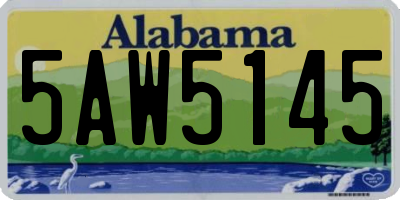 AL license plate 5AW5145