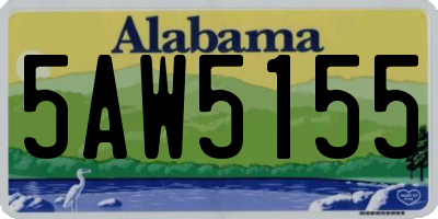 AL license plate 5AW5155