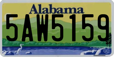 AL license plate 5AW5159