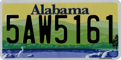 AL license plate 5AW5161
