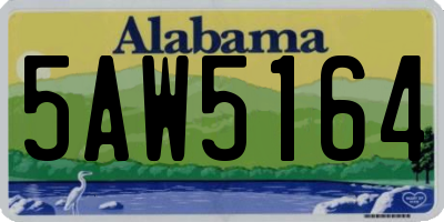 AL license plate 5AW5164