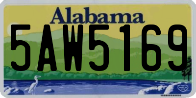 AL license plate 5AW5169
