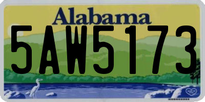 AL license plate 5AW5173