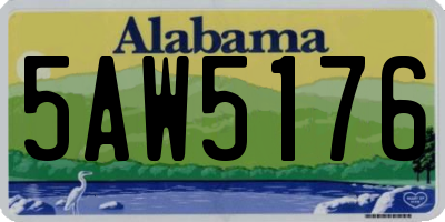 AL license plate 5AW5176