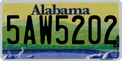 AL license plate 5AW5202
