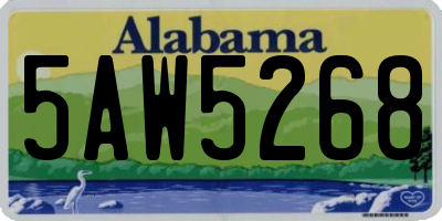 AL license plate 5AW5268