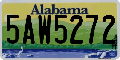 AL license plate 5AW5272