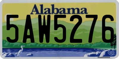 AL license plate 5AW5276