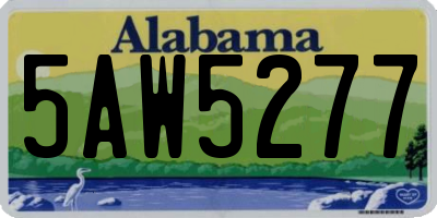 AL license plate 5AW5277