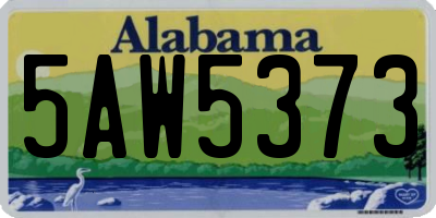AL license plate 5AW5373