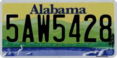AL license plate 5AW5428