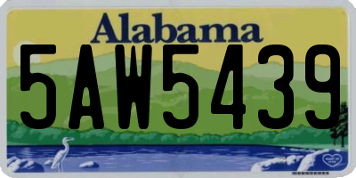 AL license plate 5AW5439