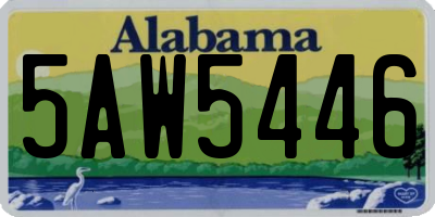 AL license plate 5AW5446