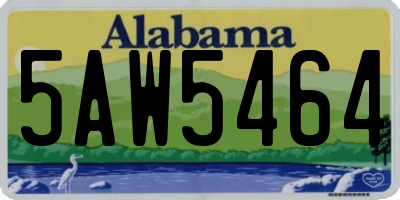 AL license plate 5AW5464