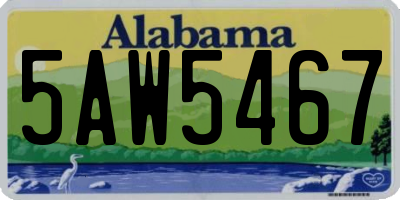 AL license plate 5AW5467