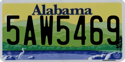 AL license plate 5AW5469