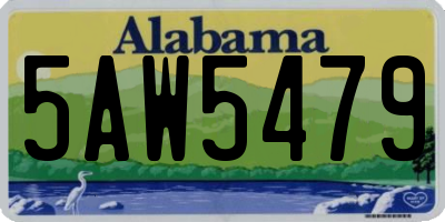 AL license plate 5AW5479