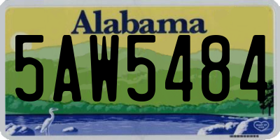 AL license plate 5AW5484