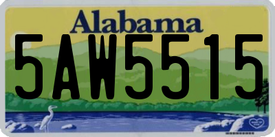 AL license plate 5AW5515