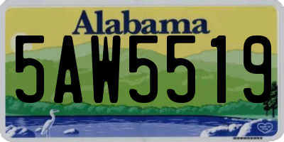 AL license plate 5AW5519