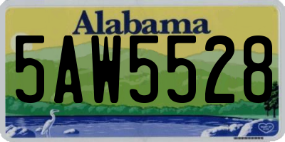AL license plate 5AW5528