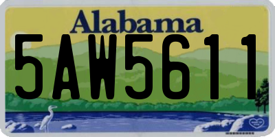 AL license plate 5AW5611