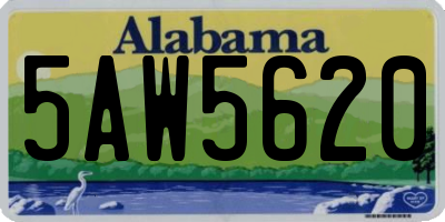 AL license plate 5AW5620