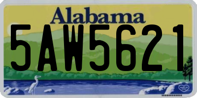 AL license plate 5AW5621