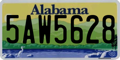 AL license plate 5AW5628