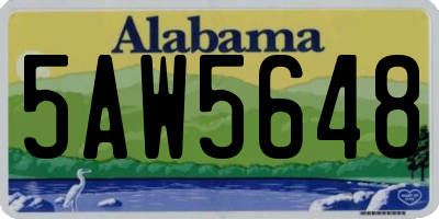 AL license plate 5AW5648