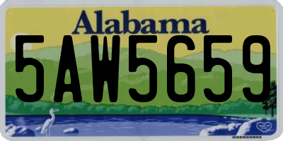 AL license plate 5AW5659
