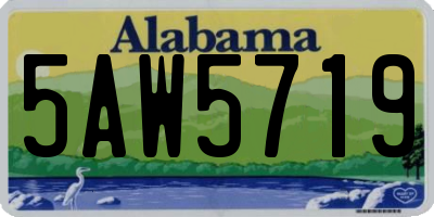 AL license plate 5AW5719