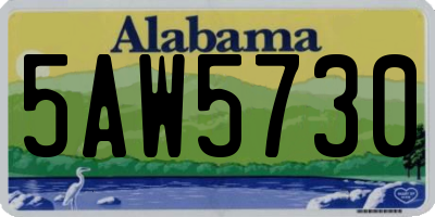 AL license plate 5AW5730