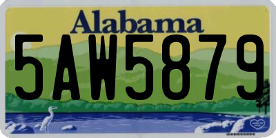 AL license plate 5AW5879