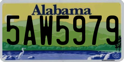 AL license plate 5AW5979