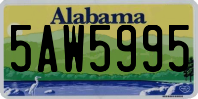 AL license plate 5AW5995