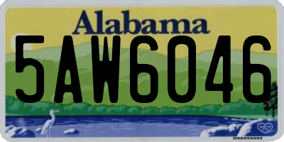 AL license plate 5AW6046